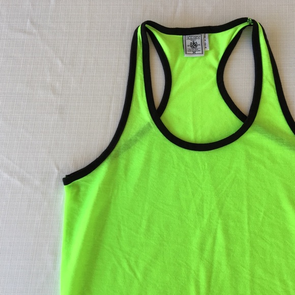 Exist Tops - EXIST neon green and black tank top, sz Medium